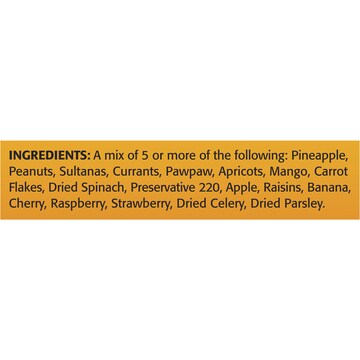 Trill Mix In Fruit & Nut Blend Bird Food 200g