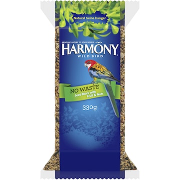 Harmony No More Waste Seed Blocks Bird Seeds 330g