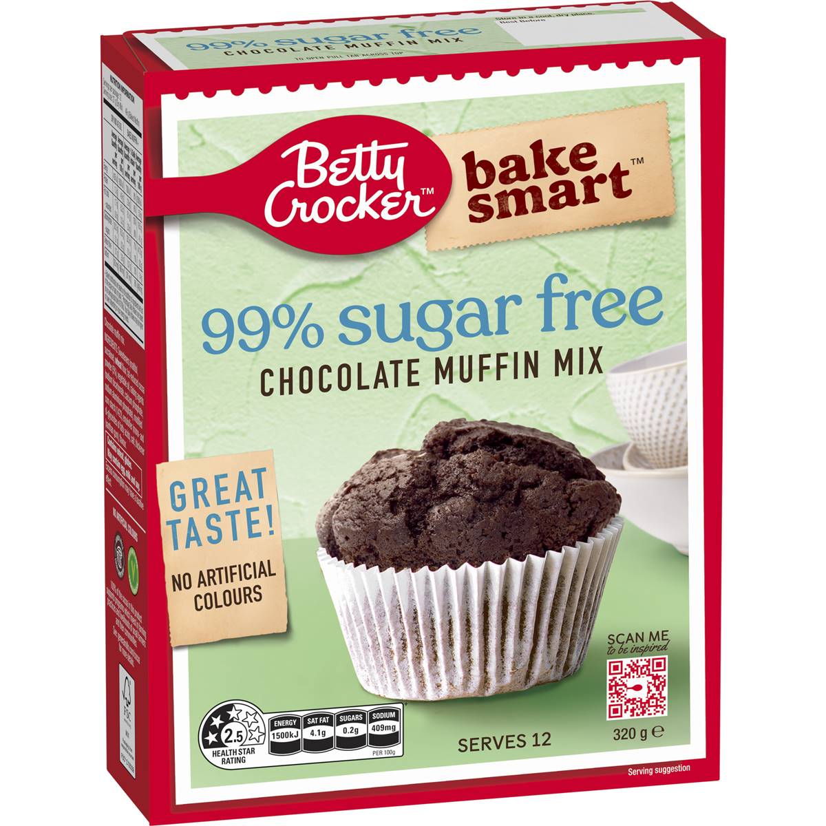 Betty Crocker Chocolate Sugar Free Muffin Mix 320g
