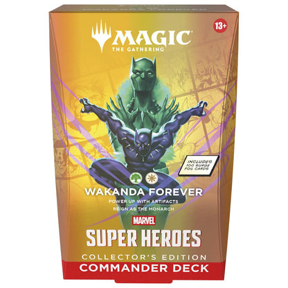 Magic The Gathering Trading Card Game - Marvel Super Heroes - Commander Deck Collector's Edition (Assorted Styles)