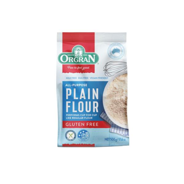 ORGRAN GLTN WHEAT FREE FLOUR:PLAIN:.:500 GRAM