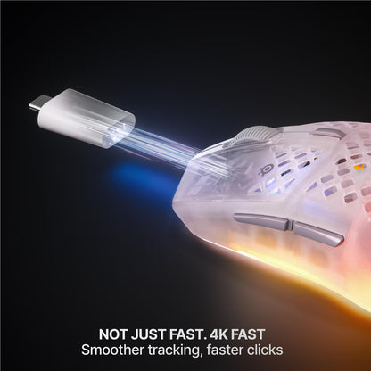 SteelSeries Aerox 3 Gen 2 Wireless Gaming Mouse Ghost