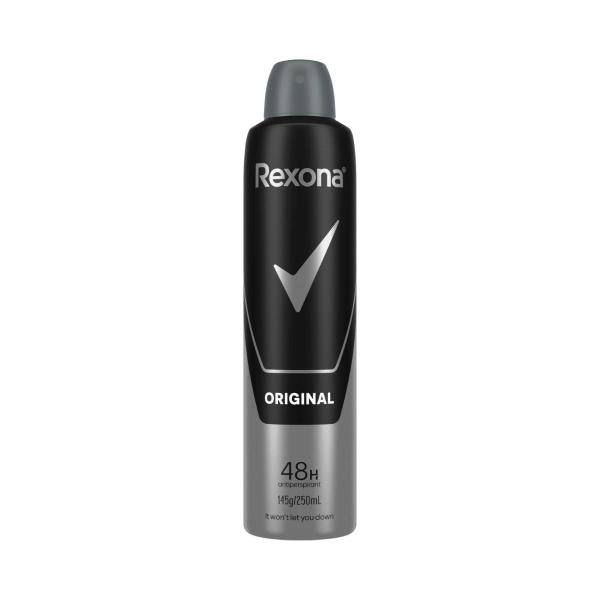 REXONA MEN DEODORANT 48HR AEROSOL ORIGINAL 250ML