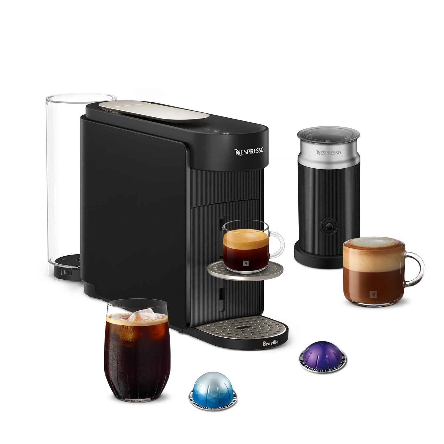Breville Nespresso BNV650BLK Vertuo Up Bundle (Black)