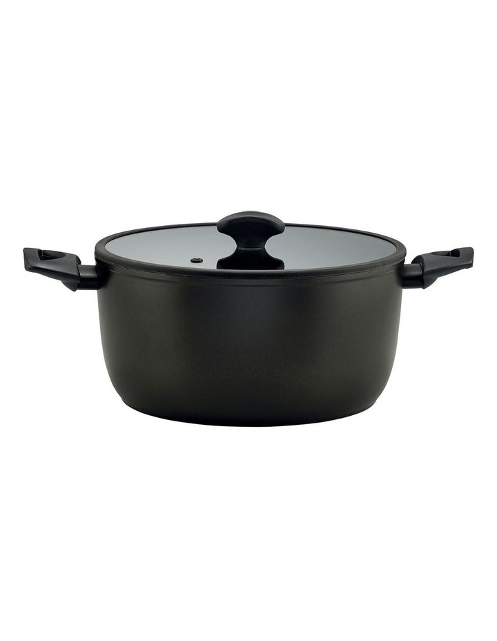 Per Salute Nonstick Induction Covered Casserole 24cm/4.5L in Black