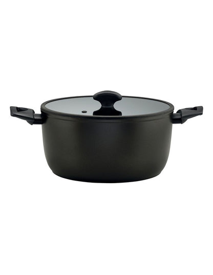Per Salute Nonstick Induction Covered Casserole 24cm/4.5L in Black