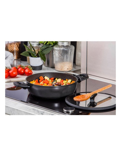 Per Salute Nonstick Induction Covered Casserole 24cm/4.5L in Black