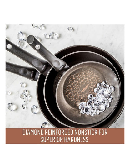 Per Salute Nonstick Induction Covered Casserole 24cm/4.5L in Black