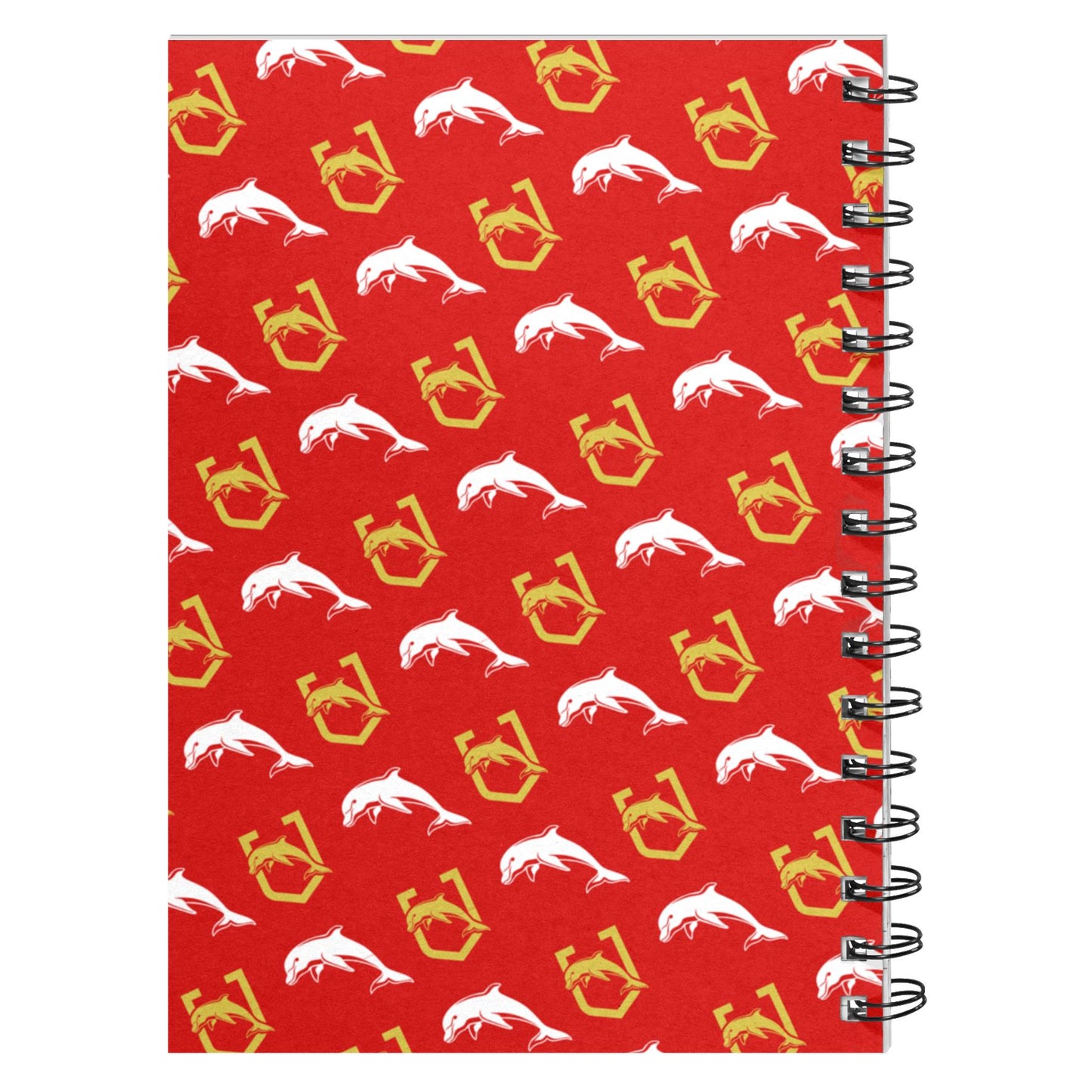 NRL - Dolphins Hardcover A5 Spiral Notebook