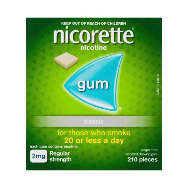 NICORETTE GUM CLASSICS 2MG 210PK