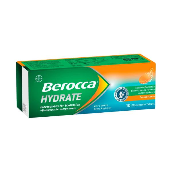 BEROCCA HYDRATE ORANGE 10PK