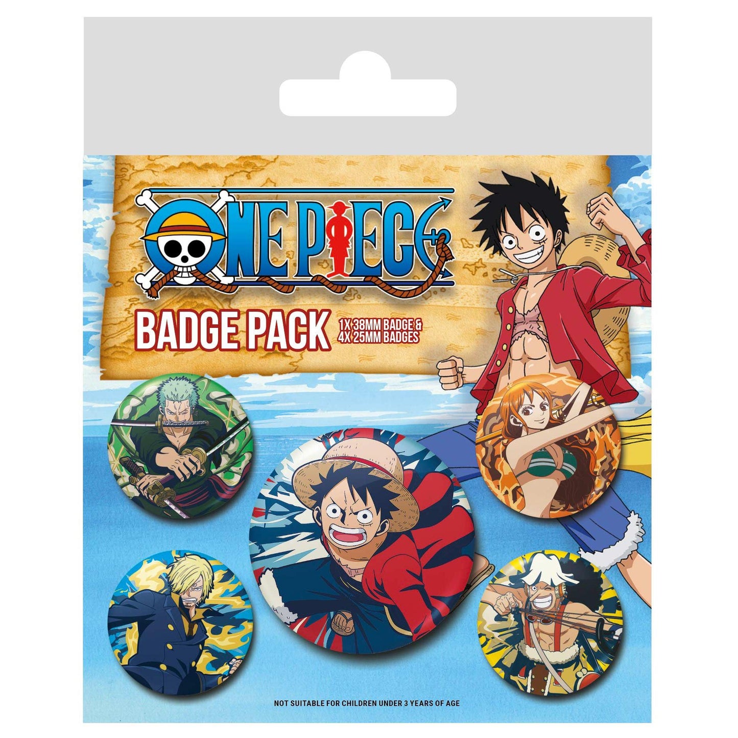 One Piece - Straw Hat Crew Badge Pack