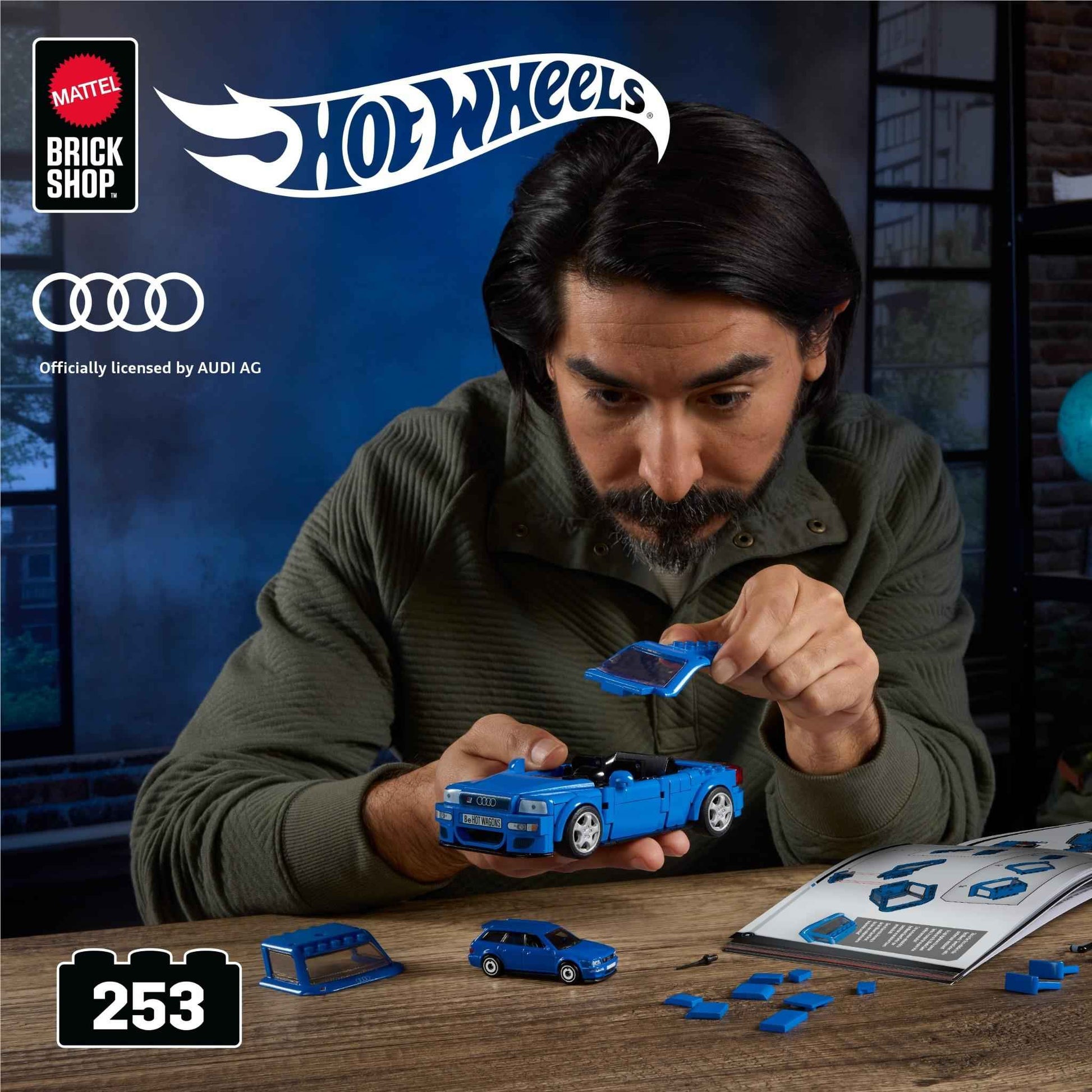 Mattel Brick Shop Hot Wheels ’94 Audi Avant RS2 (253 pieces)