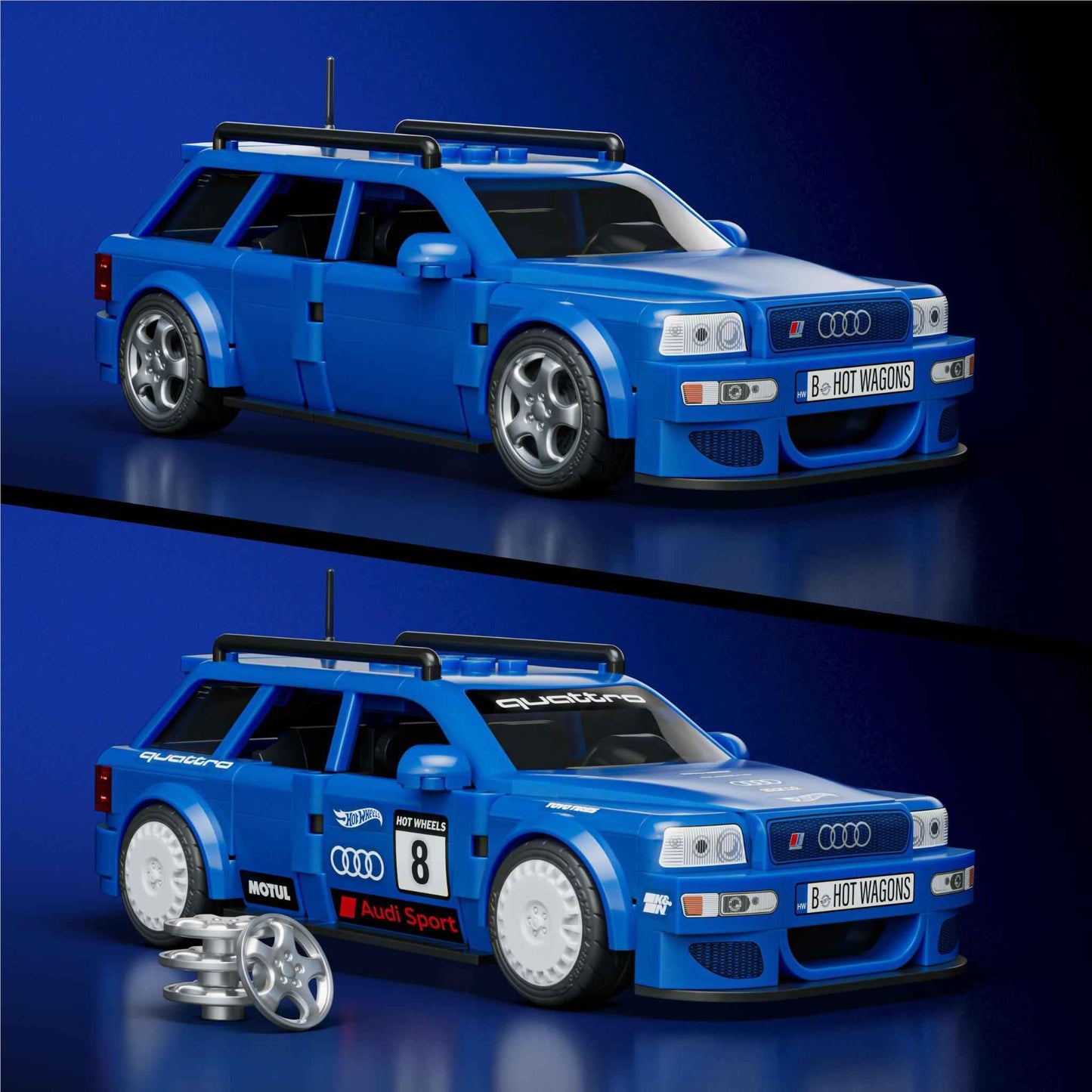 Mattel Brick Shop Hot Wheels ’94 Audi Avant RS2 (253 pieces)