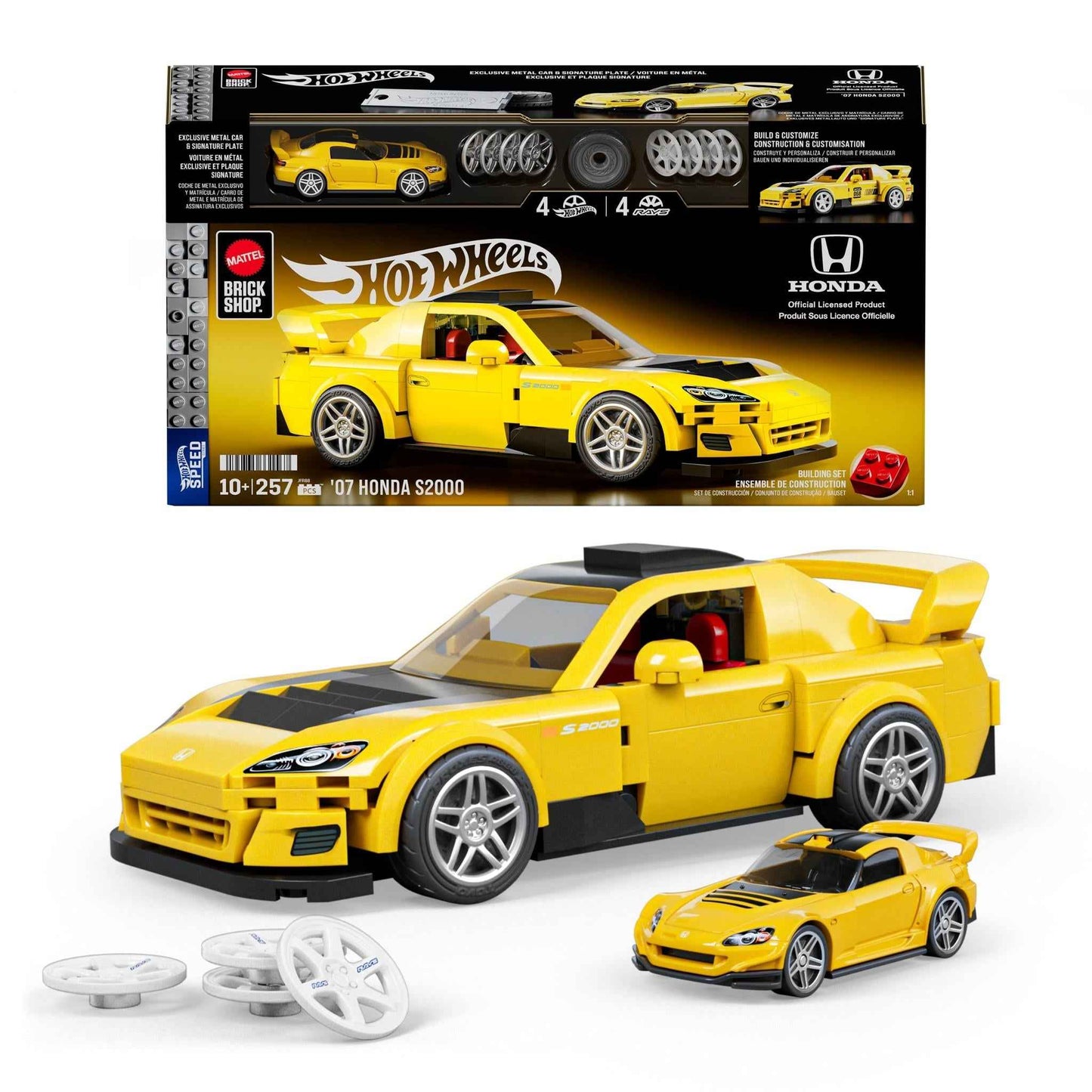 Mattel Brick Shop Hot Wheels '07 Honda S2000 (257 pieces)