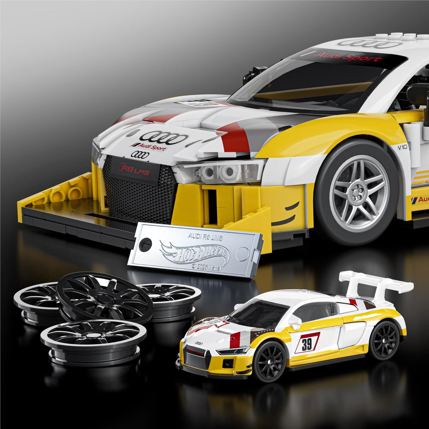 Mattel Brick Shop Hot Wheels '15 Audi R8 LMS (820 pieces)