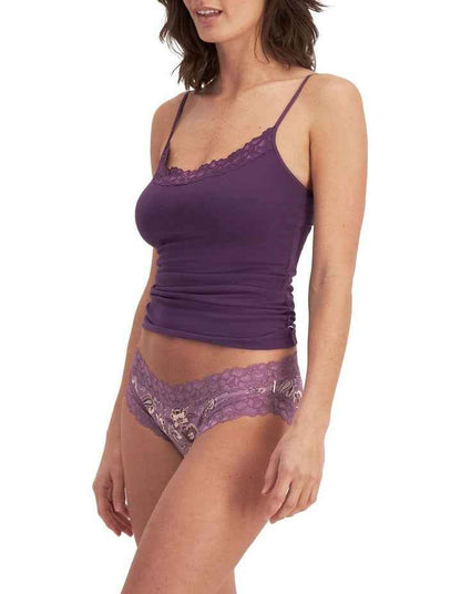 Parisienne Cotton Bikini in Purple