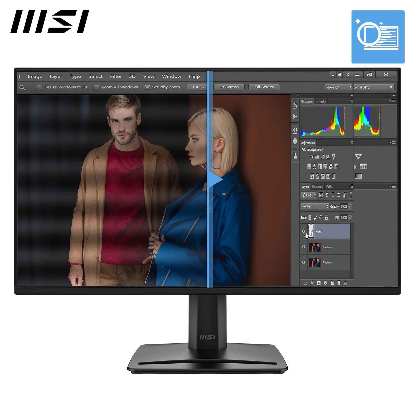 MSI Pro MP245 E14VL 23.8" FHD 144Hz Business Monitor