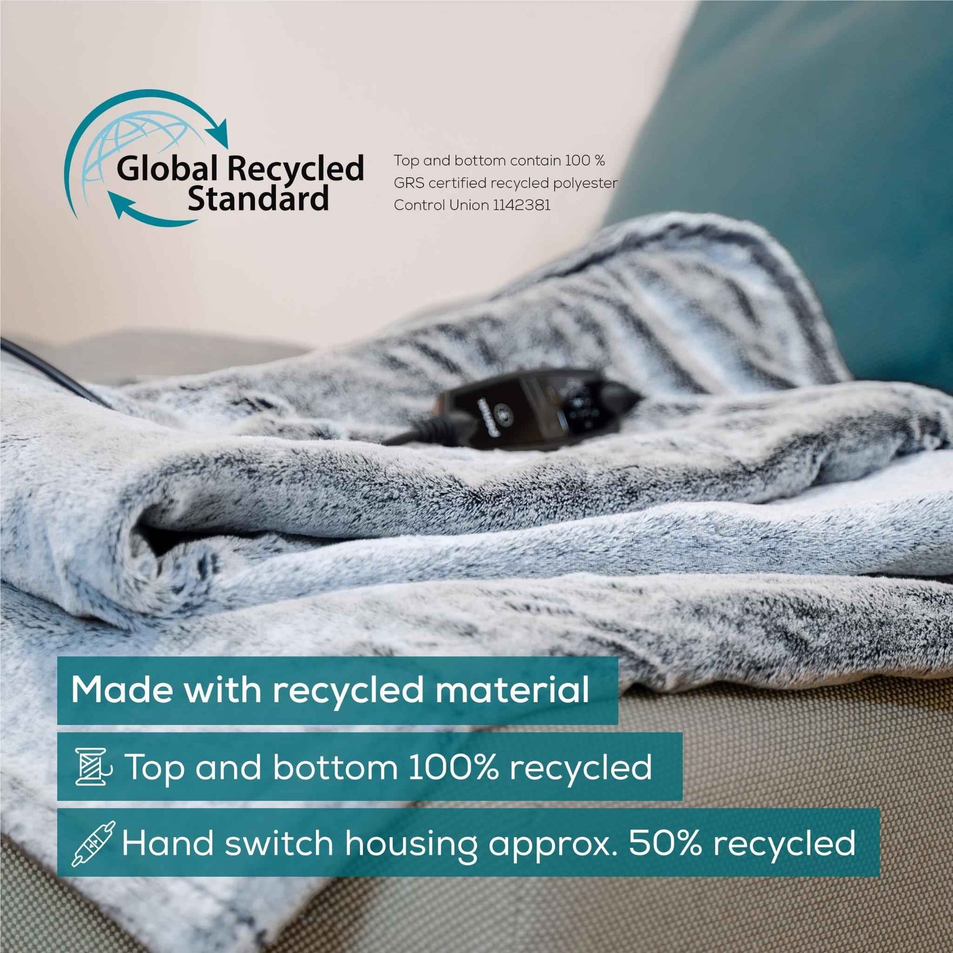 Beurer HD75NGP Super Cosy Heated Throw (Dark Grey)