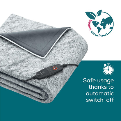Beurer HD75NGP Super Cosy Heated Throw (Dark Grey)