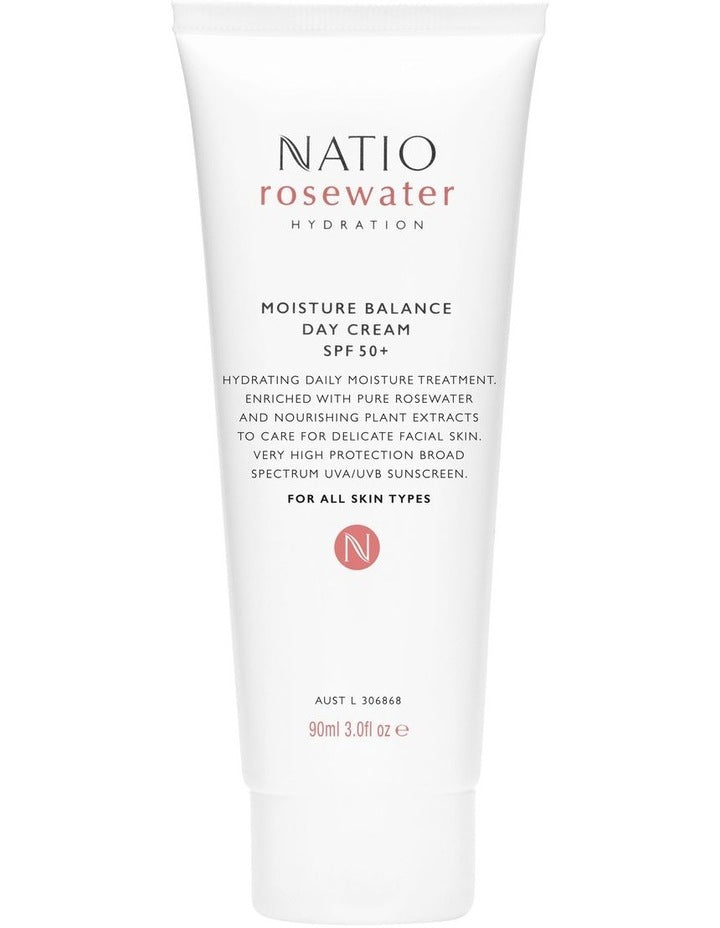 Rosewater Hydration Moisture Balance SPF 50+ Day Cream 90ml