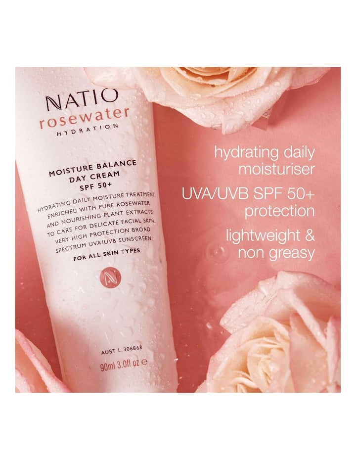 Rosewater Hydration Moisture Balance SPF 50+ Day Cream 90ml