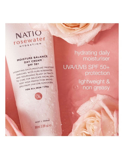 Rosewater Hydration Moisture Balance SPF 50+ Day Cream 90ml