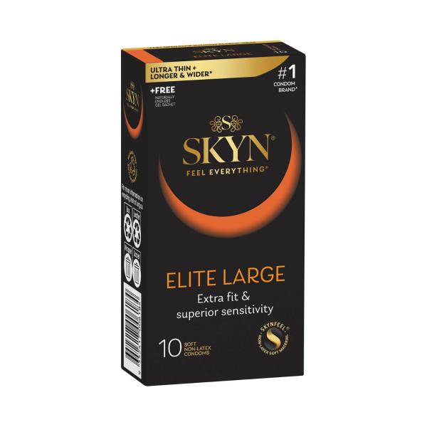 SKYN ELITE LARGE CONDOMS 10PK
