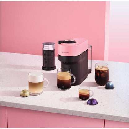 De'Longhi Nespresso Vertuo Pop ENV90PAE Capsule Coffee Machine Value Pack (Candy Pink)