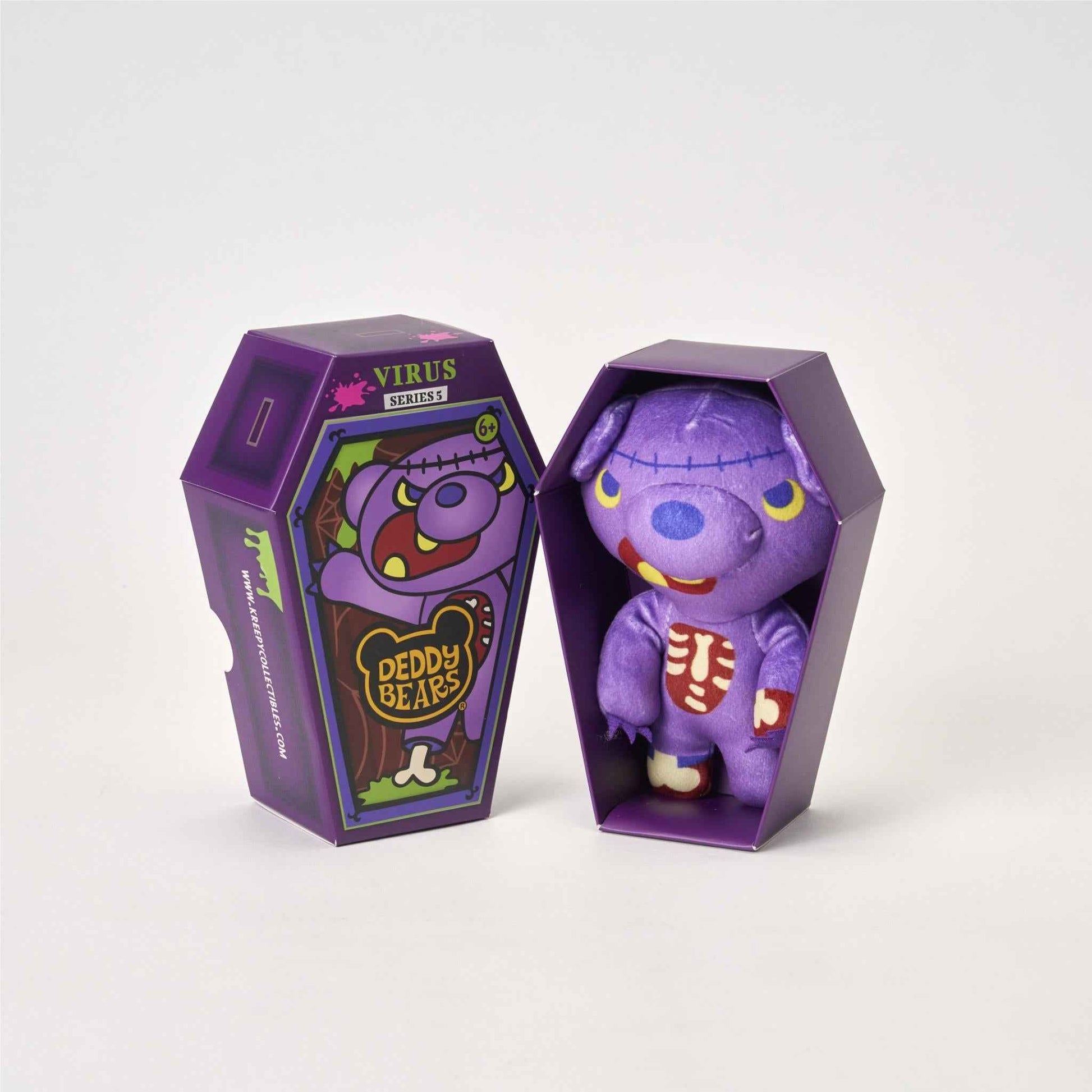 Virus Deddy Bear Plush In Coffin
