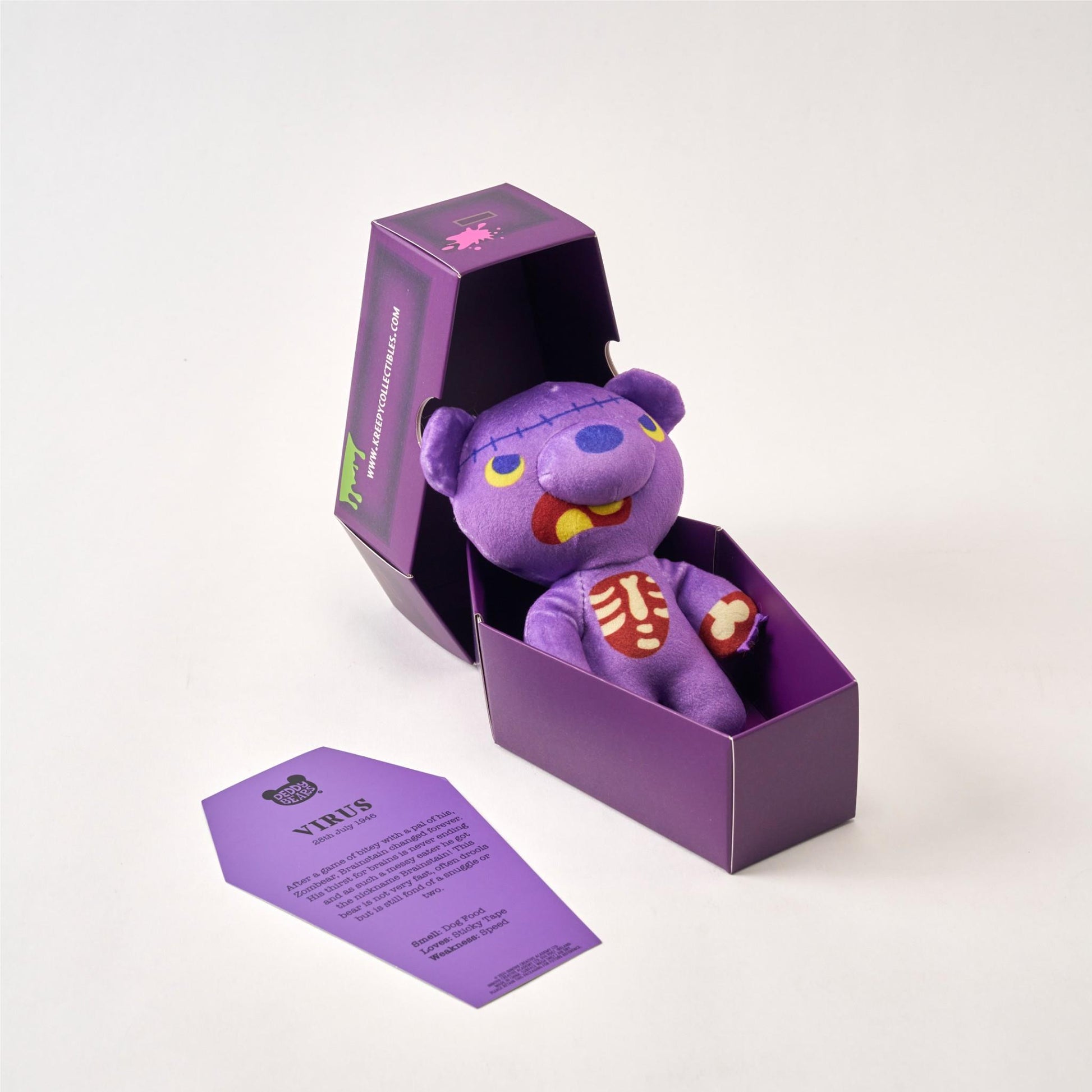 Virus Deddy Bear Plush In Coffin