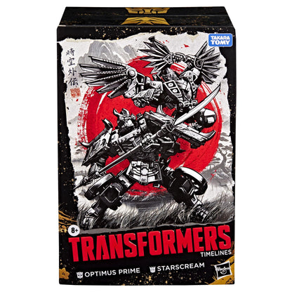 Transformers -Timelines Samurai Themed Set: Optimus Prime & Starscream Figures