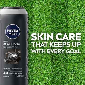 Nivea Men Active Clean 3 In 1 Shower Gel & Body Wash 500mL