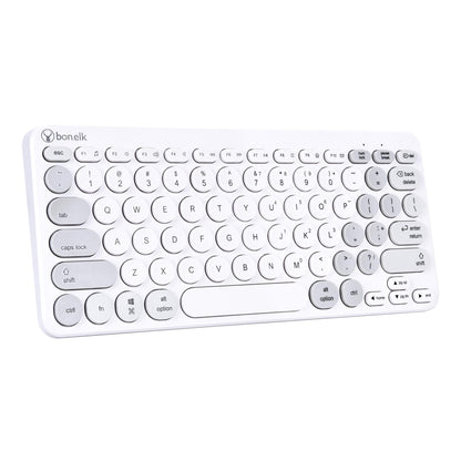 Bonelk KM-383 Wireless Compact Keyboard and Mouse Combo (White)