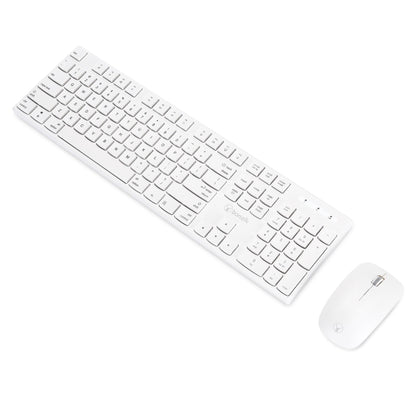 Bonelk KM-314 Slim Wireless Keyboard and Mouse Combo (White)