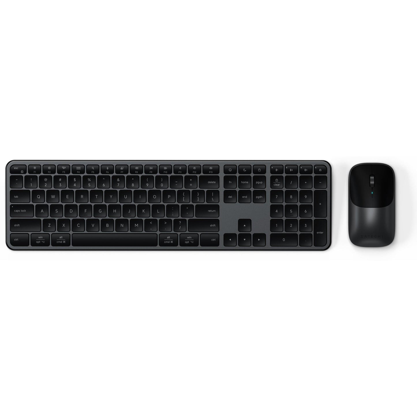 Satechi Slim CEX3 Wireless Keyboard and Mouse Combo (Space Black)