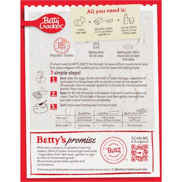 Betty Crocker Devil's Food Cake Mix 450g