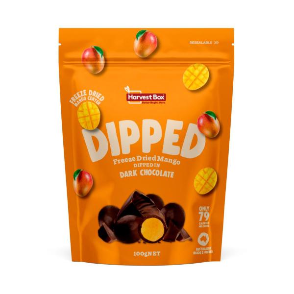 HARVEST BOX FREEZE DRIED DIPPED MANGO 100G