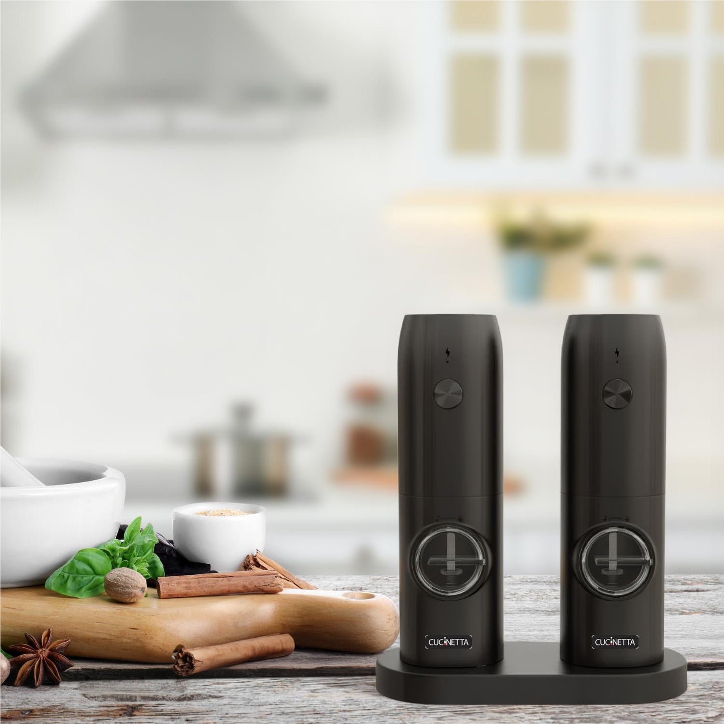 Cucinetta Electric Salt & Pepper Mills