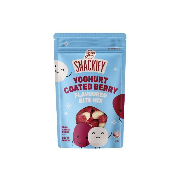 SNACKIFY YOGHURT COATED BERRY BITE MIX 140G