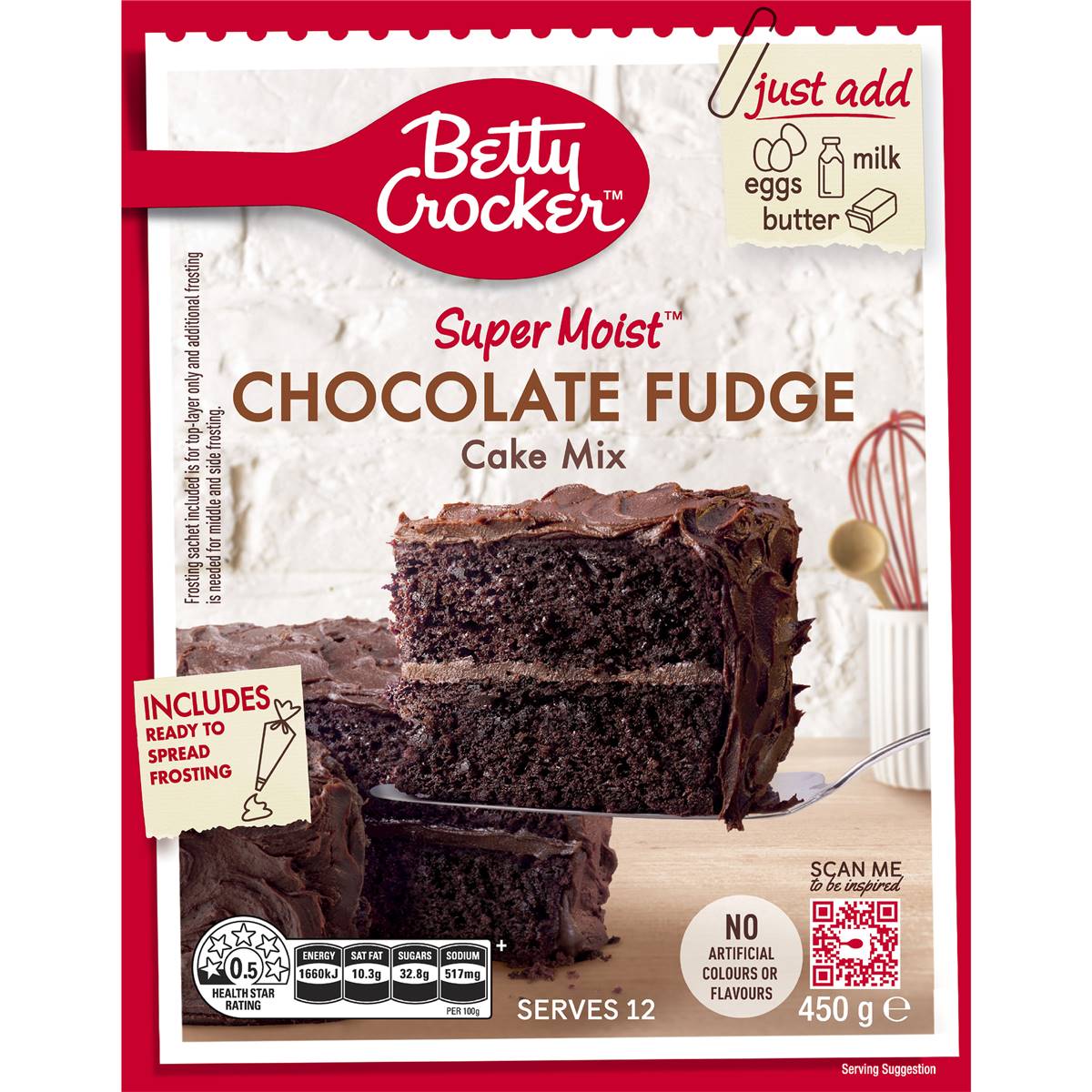 Betty Crocker Chocolate Fudge Cake Mix 450g