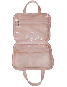 Premium Large Hold All Cosmetic Bag in Blush
