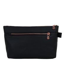 Premium Luxe Large Cosmetic Bag in Black