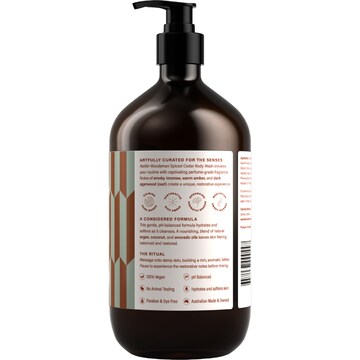 Woodsman Skincare Spiced Cedar Body Wash 1L