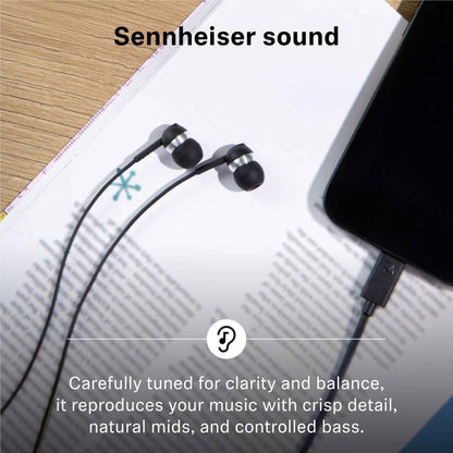 Sennheiser CX 80U Wired USB-C In-Ear Headphones (Black)