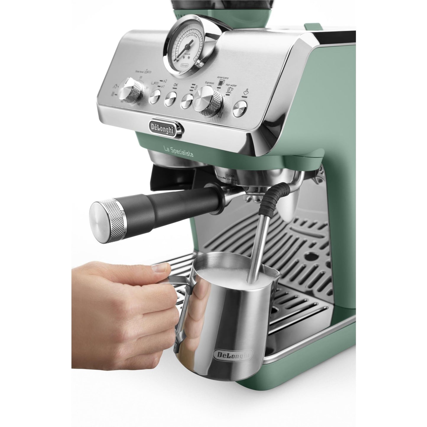 De'Longhi La Specialista Arte Manual Pump Coffee Machine (Toronto Green)