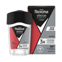 REXONA MEN DEODORANT 96HR CLINICAL CREAM SPORT 45ML