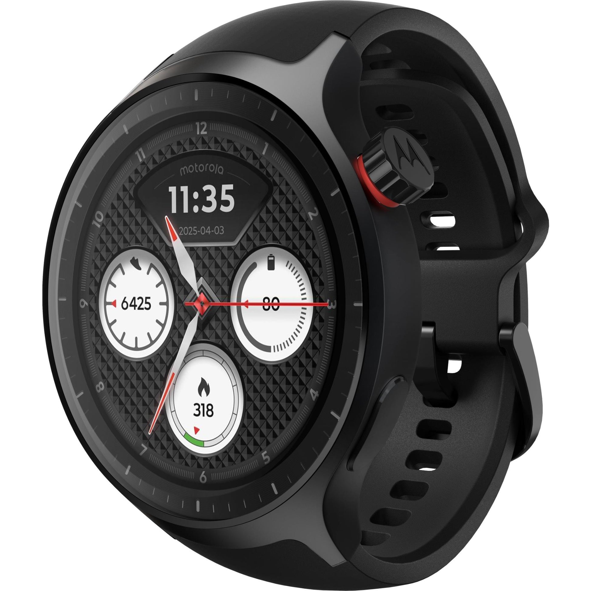 moto Smart Watch (Silicone Black)