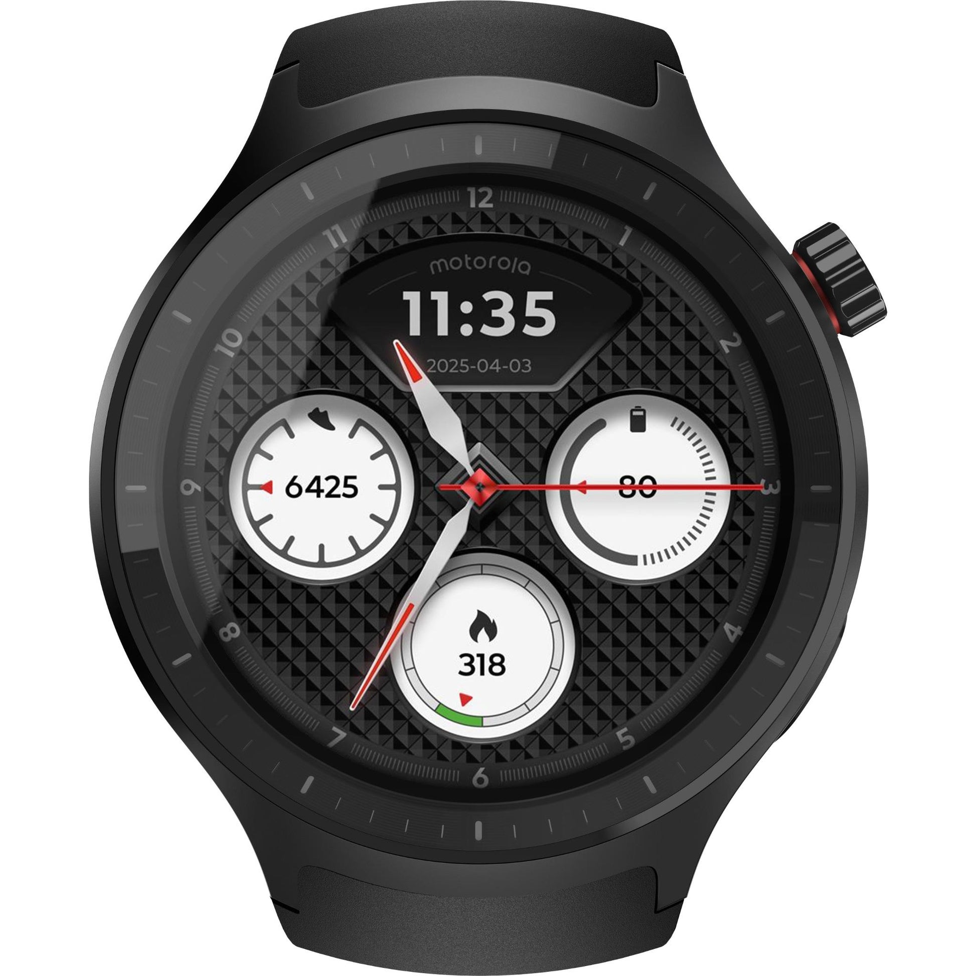 moto Smart Watch (Silicone Black)