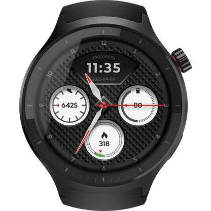 moto Smart Watch (Silicone Black)